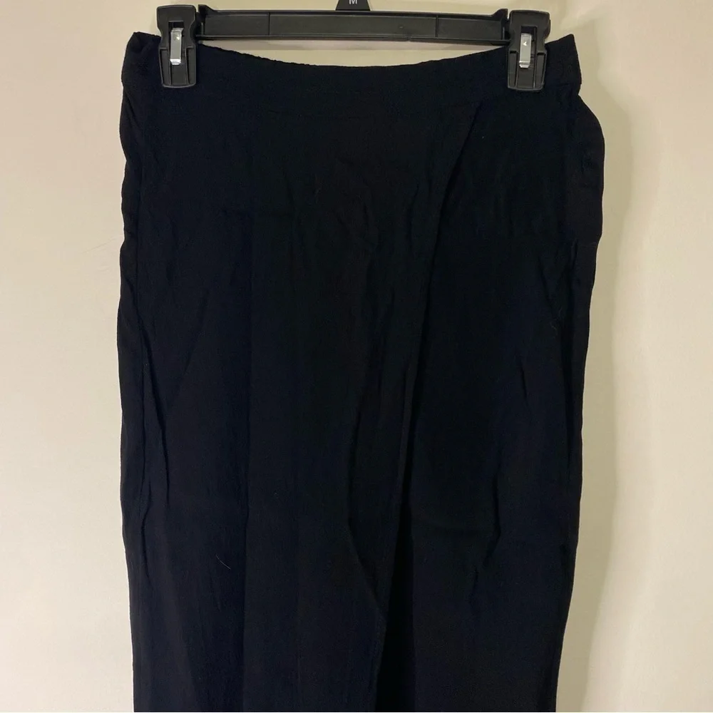 Madewell Black Maxi Wrap Skirt Size Small Classic Minimalist Office Goth Grunge